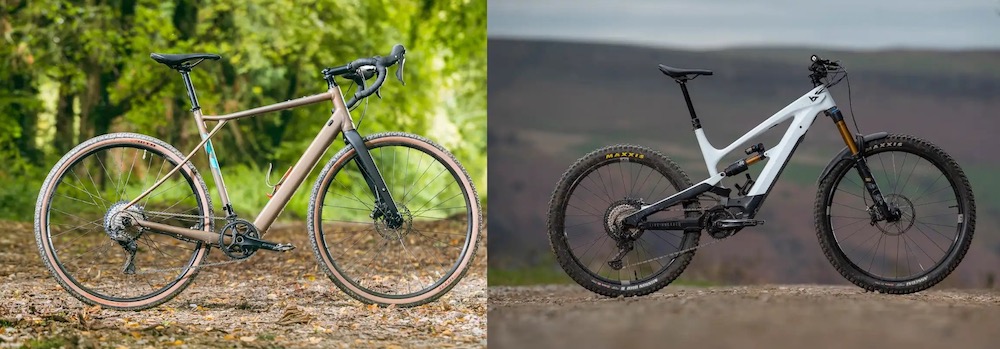 gravel E bike e MTB E bike telai in carbonio